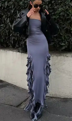 Split Maxi Bodycon Dress